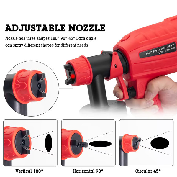 Pistola eléctrica de pulverización de pintura 700W - Imagen 2