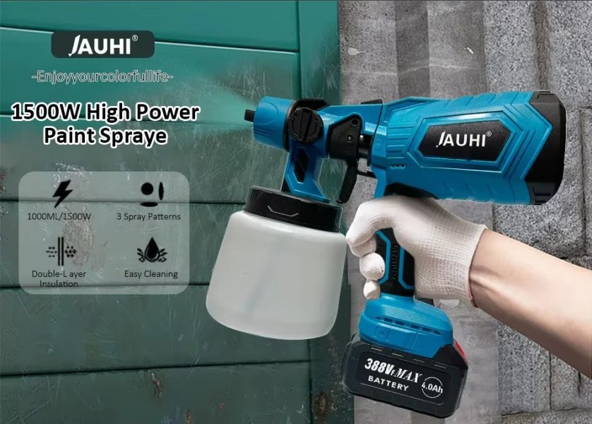JAUHI pistola pulverizadora batería 1500W - Imagen 2