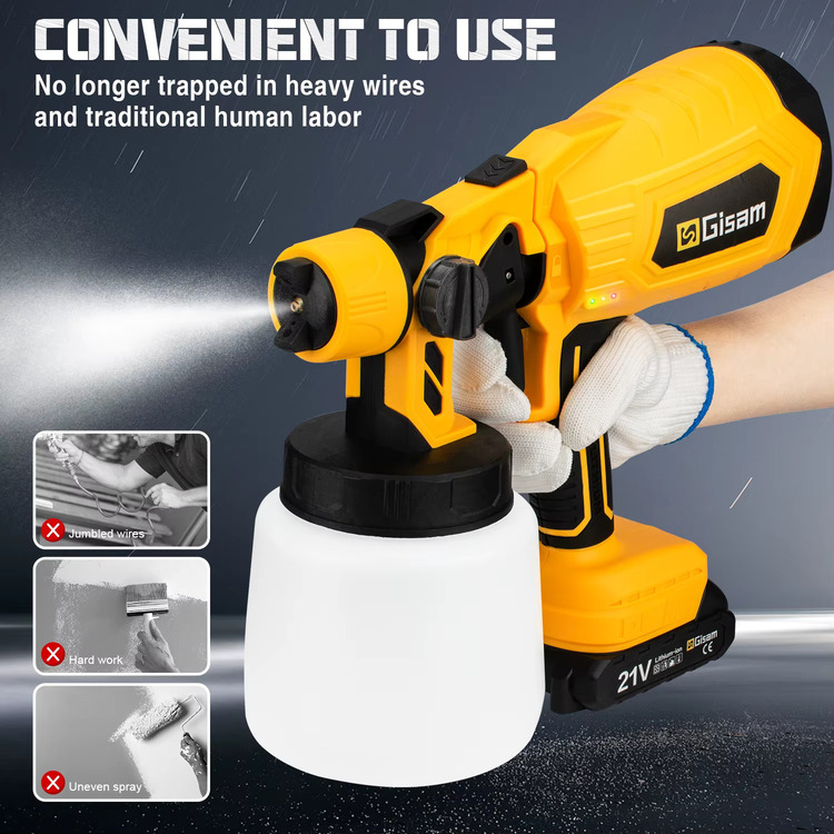 Pistola pulverizadora de batería Gismis - Imagen 3