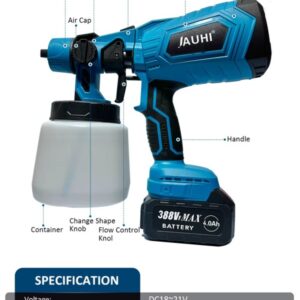 Pistola pulverizadora de batería de 1500W